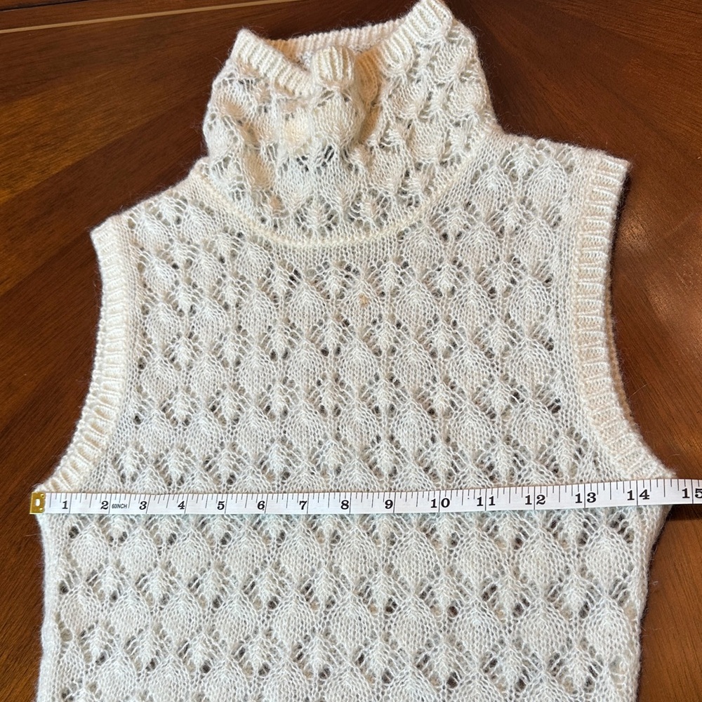 Authentic Dolce & Gabbana Knit Vest & Scarf Set | Turtleneck Sleeveless Top - Picture 2 of 15